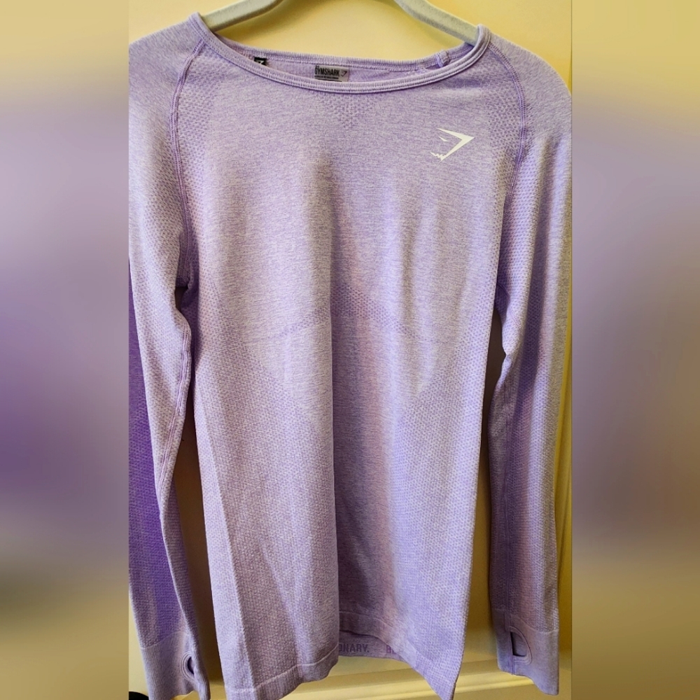 Gymshark Fitted Purple Long Sleeve Top
